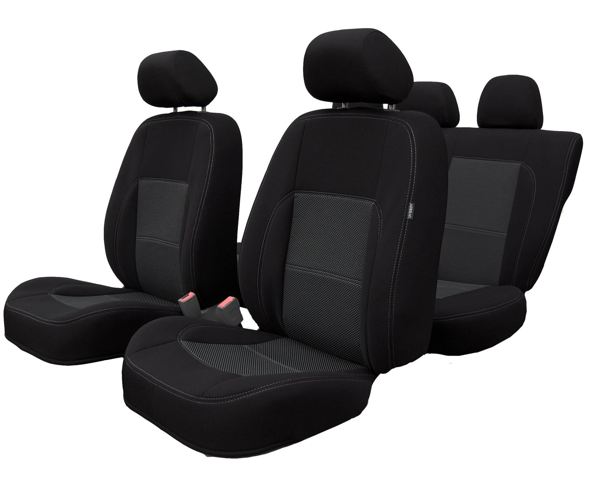 ERJOT Passgenau Autositzbezüge Erjot2010 Maßanfertigung Sitzbezüge kompatibel mit BMW E87 Schwarz Komplett Set Velour von ERJOT