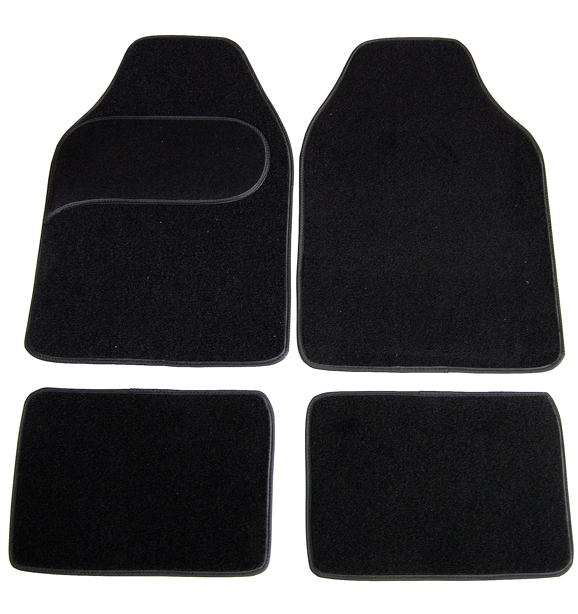 Maßgefertigte Velours Fußmatten kompatibel mit Ford Mondeo MK1 Komplett Set in SCHWARZ von ERJOT