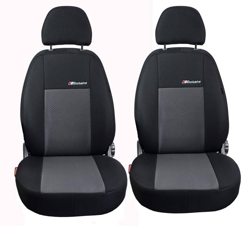 Auto Sitzbezüge Vordersitzbezüge Auto-Schonbezüge Set Vorne für Fahrersitz & Beifahrer Universal Stripes Grau vorne Sitze EXC Zubehör von ERJOT