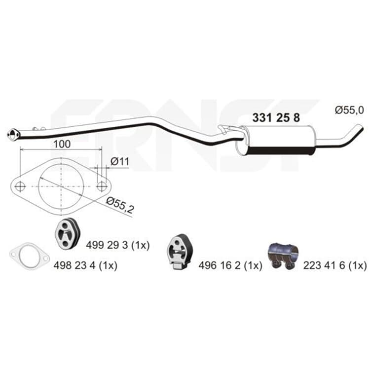 ERNST Mittelschalld?mpfer Ford Tourneo Transit ERNST Mittelschalld?mpfer Ford Tourneo Transit von ERNST