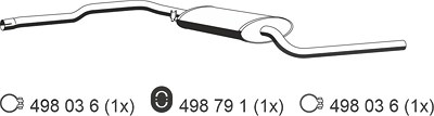 Ernst Mittelschalldämpfer [Hersteller-Nr. 176064] für VW von ERNST