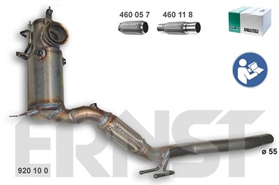 Ernst Ruß-/Partikelfilter, Abgasanlage [Hersteller-Nr. 920100] für Audi, Seat, Skoda, VW von ERNST