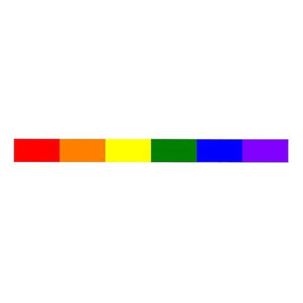 EROSPA® Auto-Aufkleber - Streifen - Rainbow/Regenbogen - Car-Sticker - Gay Pride LGBT von EROSPA