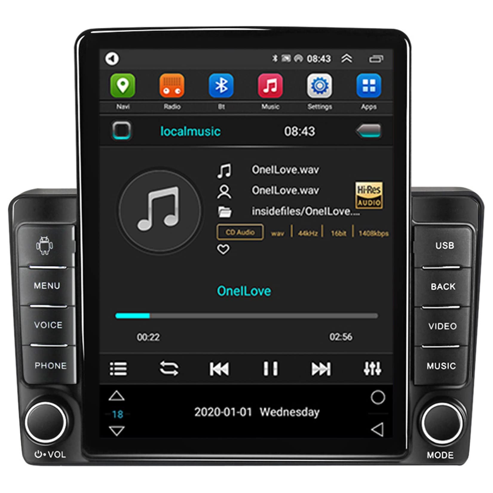 ERPENG Android 11 GPS-Navigation Auto Navigator Doppel Din 9.5 inch Car Radio Autonavigation Car Stere Für Hyundai H1 TQ 2007-2015 GPS-Navigation Stereoradio Touchscreen-Multimedia-Player von ERPENG