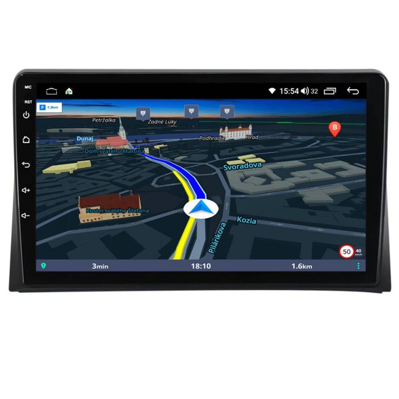 ERPENG Android 11 Navigationsgerät Doppel Din 9 inch HD Touchscreen Autoradiao Multimedia Player Für VW Volkswagen Multivan T5 2003-2015 Bluetooth Auto Radio FM/Radio-WiFi/Touch Screen von ERPENG