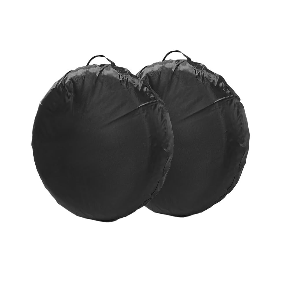 1/2/4 Stück Auto-Ersatzreifenabdeckung, Polyester, Auto-Reifenabdeckung, Schutz, Fahrzeugreifen, Radabdeckungen, Zubehör, staubdicht (2 Stück 33–40,6 cm) von ERQIAO