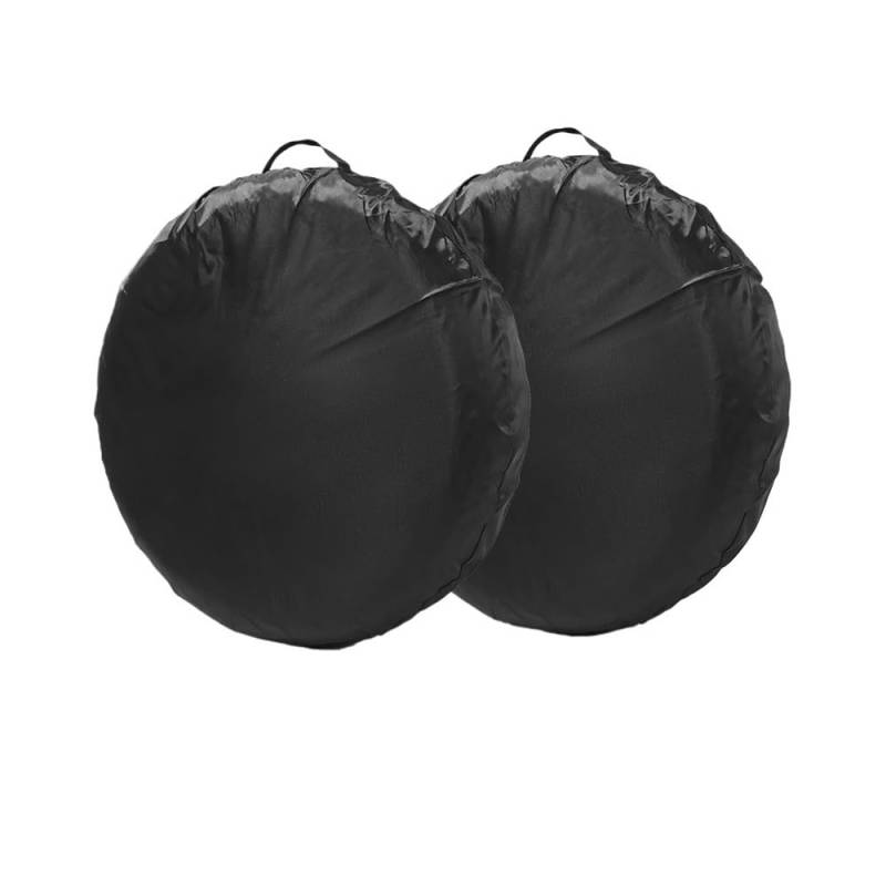 1/2/4 Stück Auto-Ersatzreifenabdeckung, Polyester, Auto-Reifenabdeckung, Schutz, Fahrzeugreifen, Radabdeckungen, Zubehör, staubdicht (2 Stück 40,6–50,8 cm) von ERQIAO