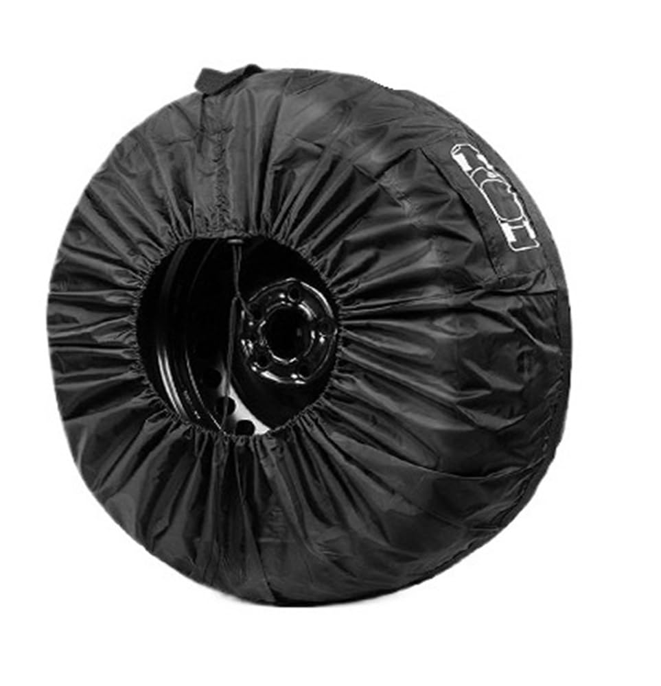 1 x 80 cm Auto-Ersatzreifenabdeckung, Polyester, Taff-Reifen, staubdicht, Schnee, tragbar, verstellbar, Sonnenschutz, Schutz-Aufbewahrungstaschen (schwarz) von ERQIAO