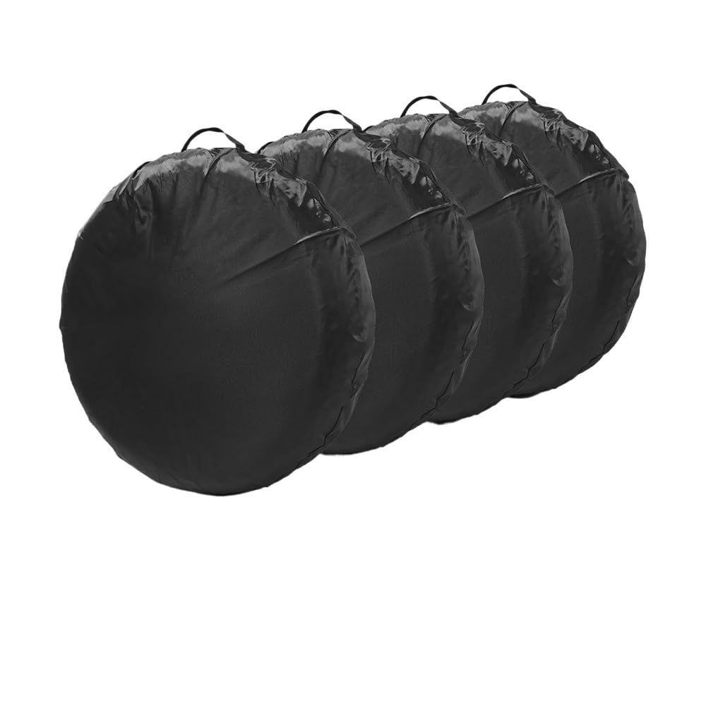33 - 40,6 cm, 40,6 - 50,6 cm, Auto-Ersatzreifenabdeckung, Sonnenschutz, wasserdicht, staubdicht, schützende Reifentasche, Folie, Reifen, Ersatzaufbewahrungsabdeckung (4 Stück 33 - 40,6 cm) von ERQIAO