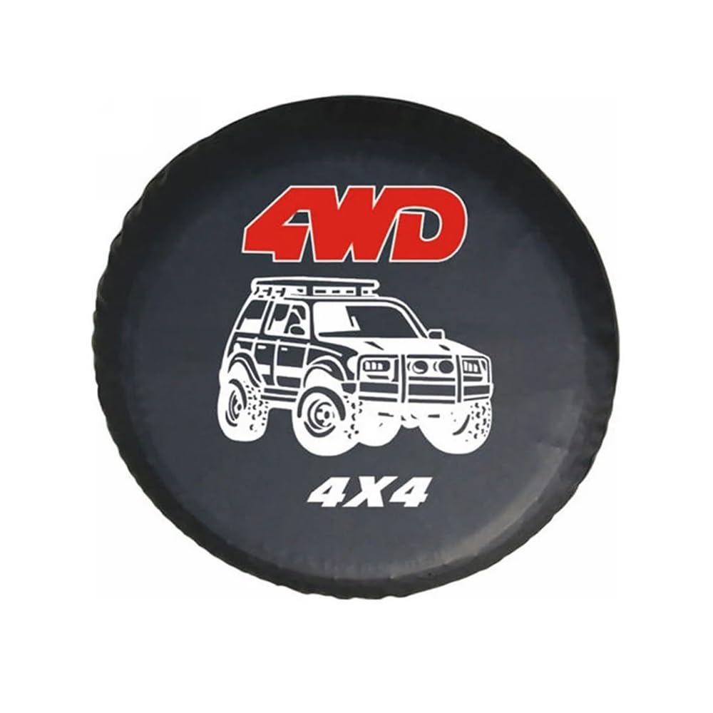 33 cm 35,6 cm 38,1 cm 40,6 cm 43,2 cm 4WD 4x4 Ersatzrad-Reifenabdeckung für Jeep (38,1 cm) von ERQIAO