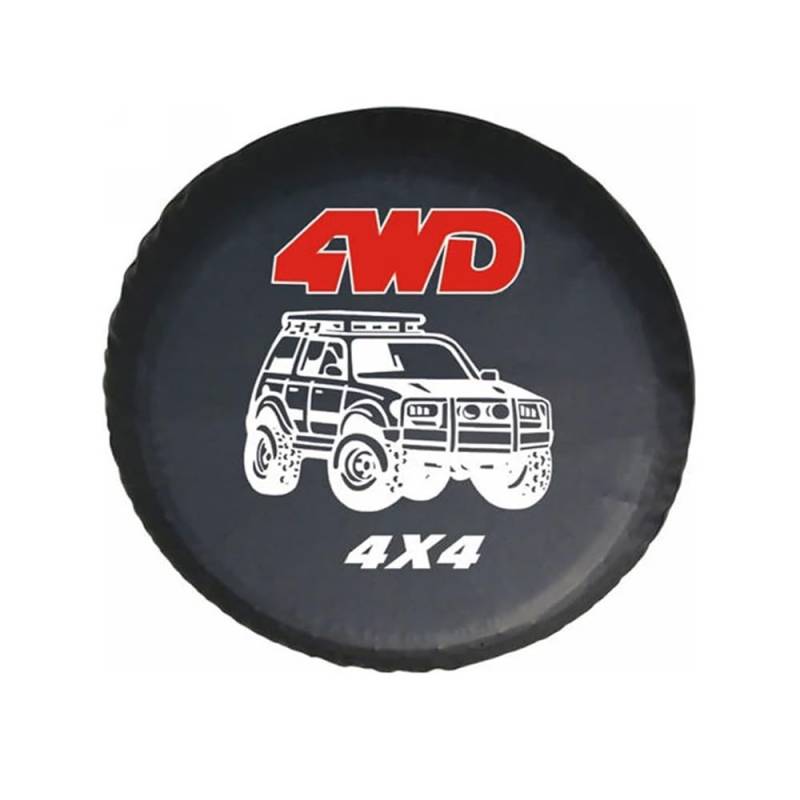 33 cm 35,6 cm 38,1 cm 40,6 cm 43,2 cm 4WD 4x4 Ersatzrad-Reifenabdeckung für Jeep (38,1 cm) von ERQIAO