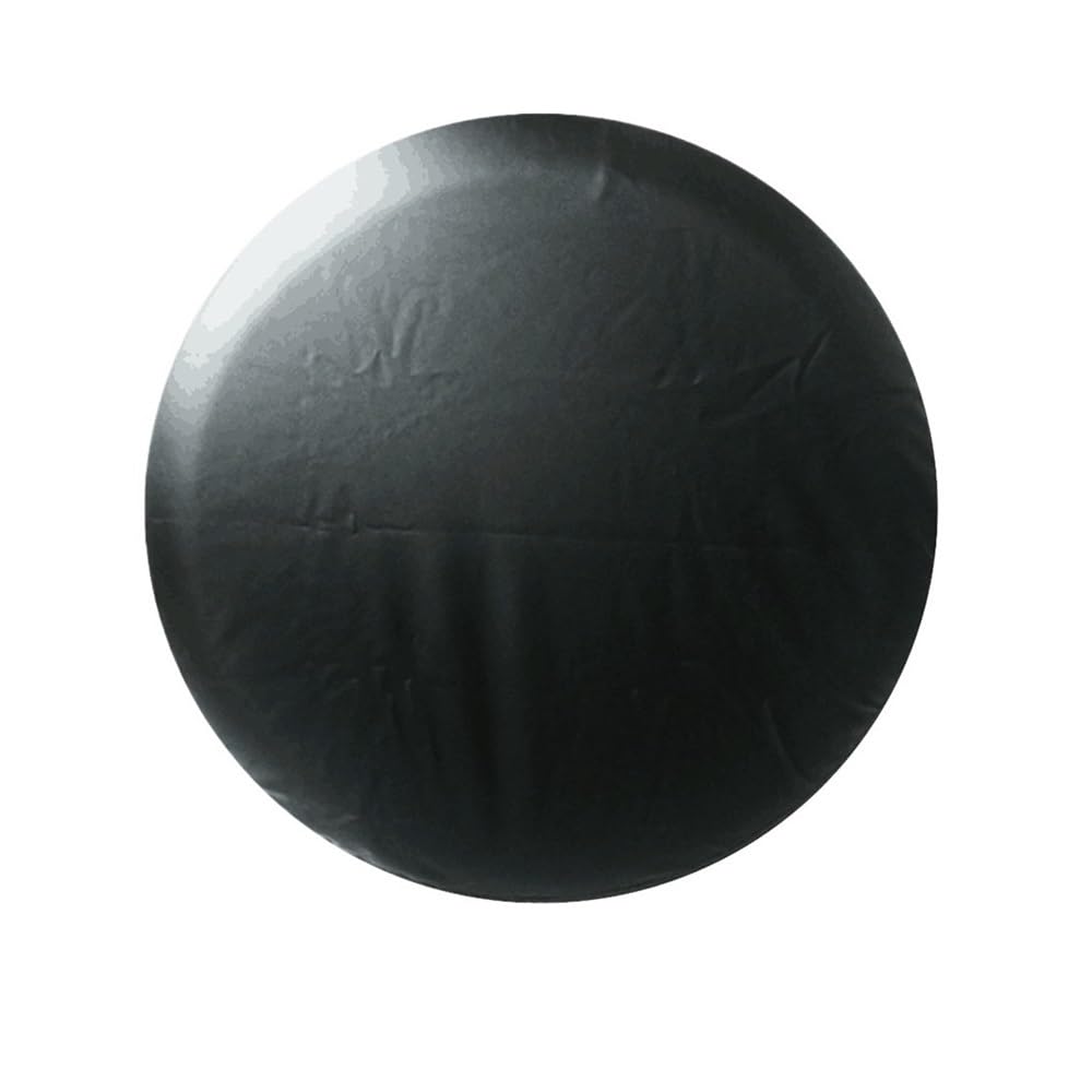 35,6 cm, 38,1 cm, 40,6 cm, 43,2 cm, reines schwarzes und weißes PVC, PU, Ersatzreifen, Reifenventilabdeckung, Schutztasche für alle Autos (38,1 cm schwarz) von ERQIAO