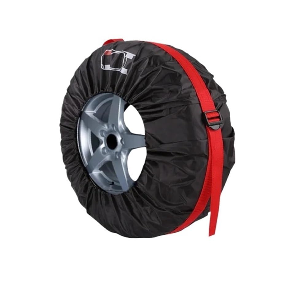 Auto-Ersatzreifenabdeckung, Polyester, Aufbewahrungstaschen, Fahrzeug-Reifenzubehör, staubdichter Schutz, Styling (1 Stück, S 33–40,6 cm) von ERQIAO