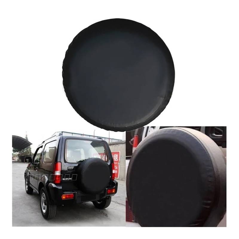 Universal-Ersatzreifenabdeckung für Allradantrieb, 4 x 4, Schwarz, passend für Reifen (37 cm) von ERQIAO