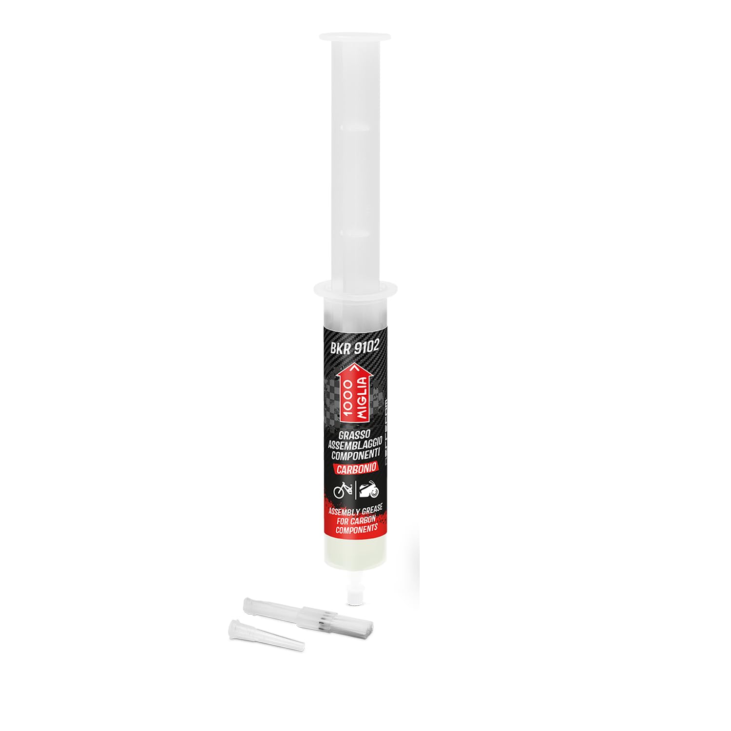 ERRECOM 1000 Miglia BKR 9102 Montagefett für Fahrrad Carbonteile, 100 ml Spritze von ERRECOM