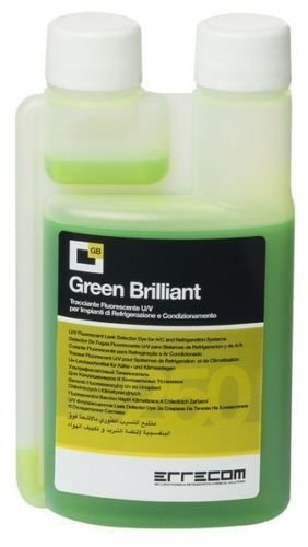 ERRECOM Green UV Leak Detector DYE for A/C Systems R12, R134A, R1234YF, HYBRID & Electric Vehicles You Will GET: 250ML Bottle von ERRECOM