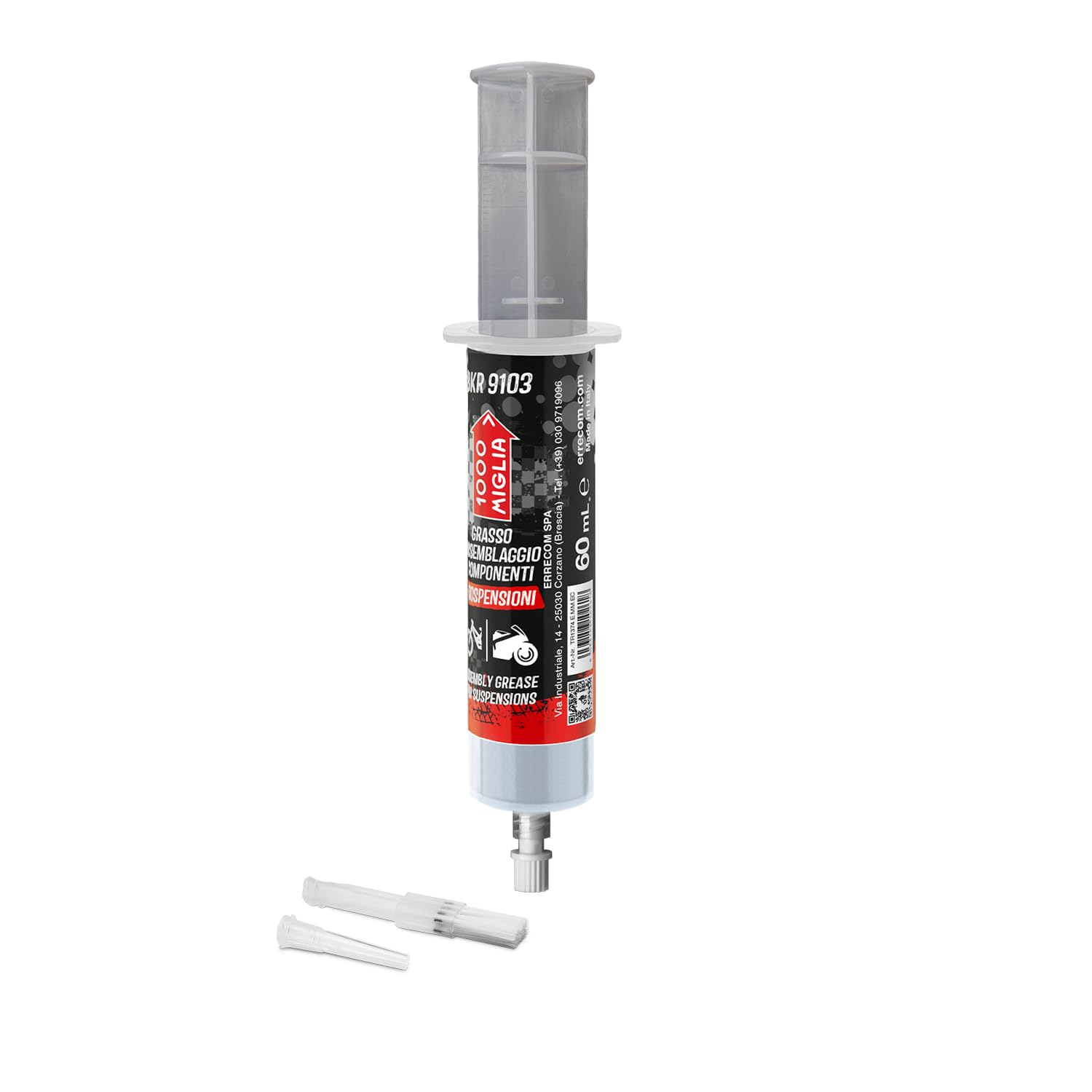 Errecom 1000 Miglia BKR 9103 Montagefett für Fahrradfederung, 60ml Spritze von ERRECOM
