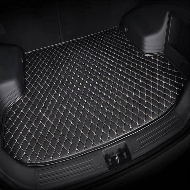 ERSUOIO Auto Kofferraummatte, für Jeep Commander 2007-2008 Kofferraumwanne Wasserdicht Antirutsch Kratzfest Kofferraum Schutzmatte Innenraum ZubehöR,C/Black-Beige von ERSUOIO