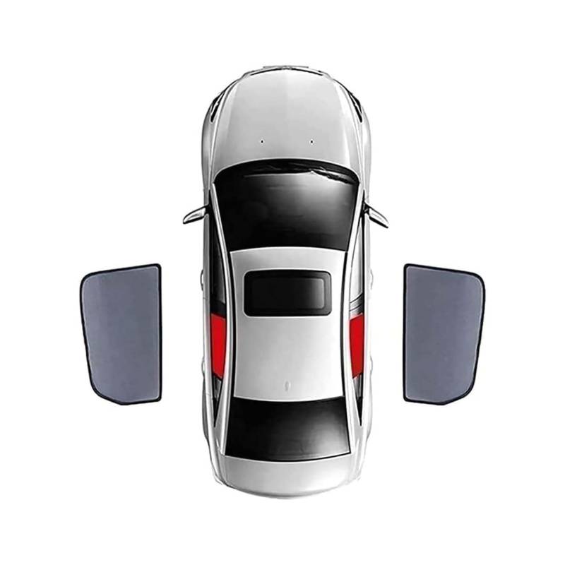 Sonnenschutz Auto Seitenscheibe, für Mercedes-Benz C-Class W205 2014- Magnetisch Sonnenschutz Auto Vorhang mit UV Schutz Autofenster Auto Baby Saugnapf Sonnenblende,D/2pcs Rear Doors von ERSUOIO