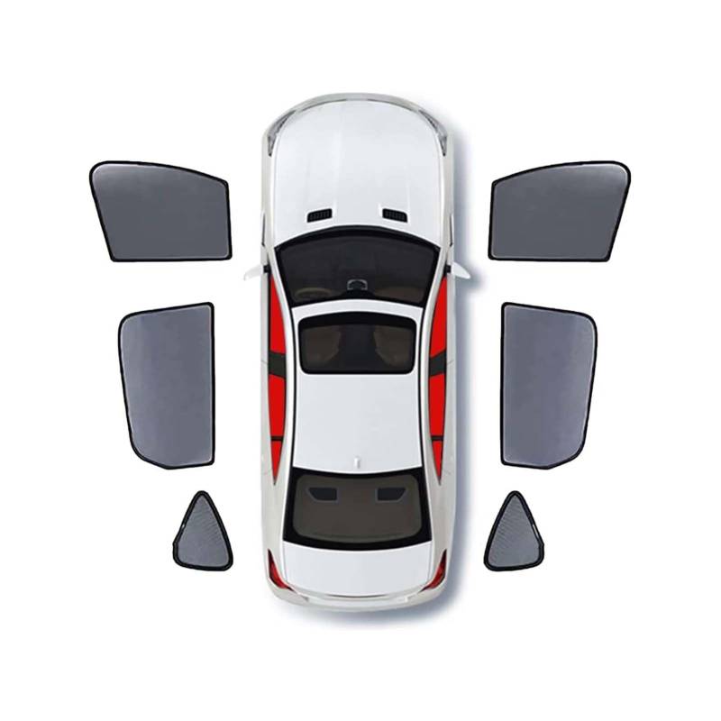 Sonnenschutz Auto Seitenscheibe, für Mercedes-Benz C-Class W205 Wagon 2016- Magnetisch Sonnenschutz Auto Vorhang mit UV Schutz Autofenster Auto Baby Saugnapf Sonnenblende von ERSUOIO