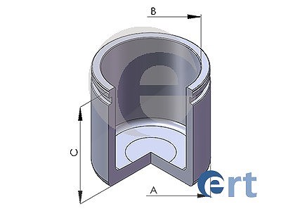 Ert Kolben, Bremssattel [Hersteller-Nr. 150285-C] für Abarth, Alfa Romeo, Citroën, Ds, Fiat, Kia, Lada, Lancia, Mazda, Opel, Peugeot, Renault, Skoda, von ERT