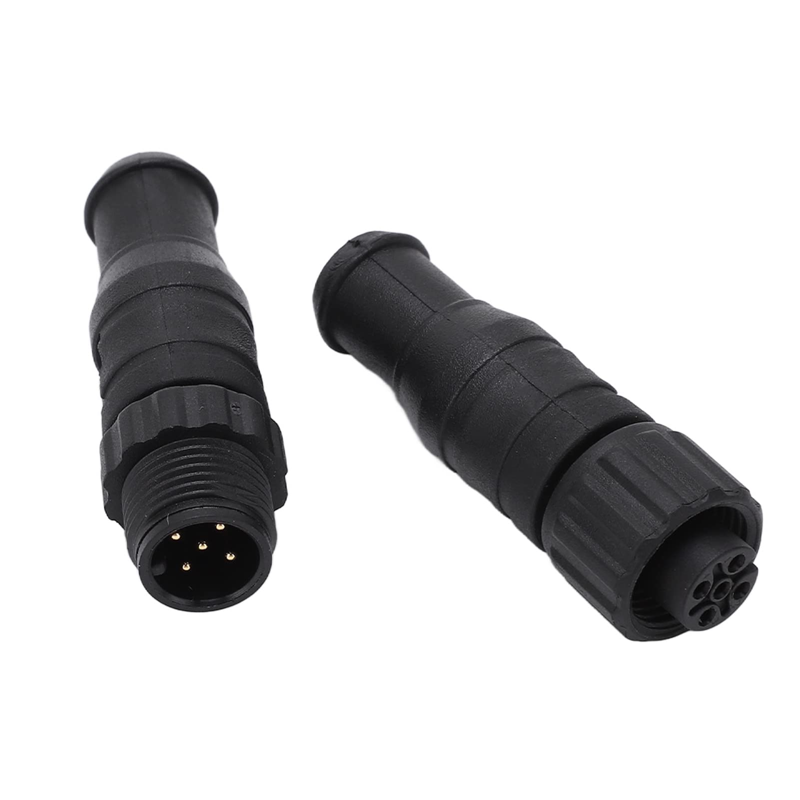 2pcs Marine NMEA 2000 Terminator Männlicher Weiblicher Set, 5 Pin IP67 Wasserdicht für Lowrance Networks, Simrad -Netzwerke, B G -Netzwerke mit Navico Networks, Networks von ERYUE