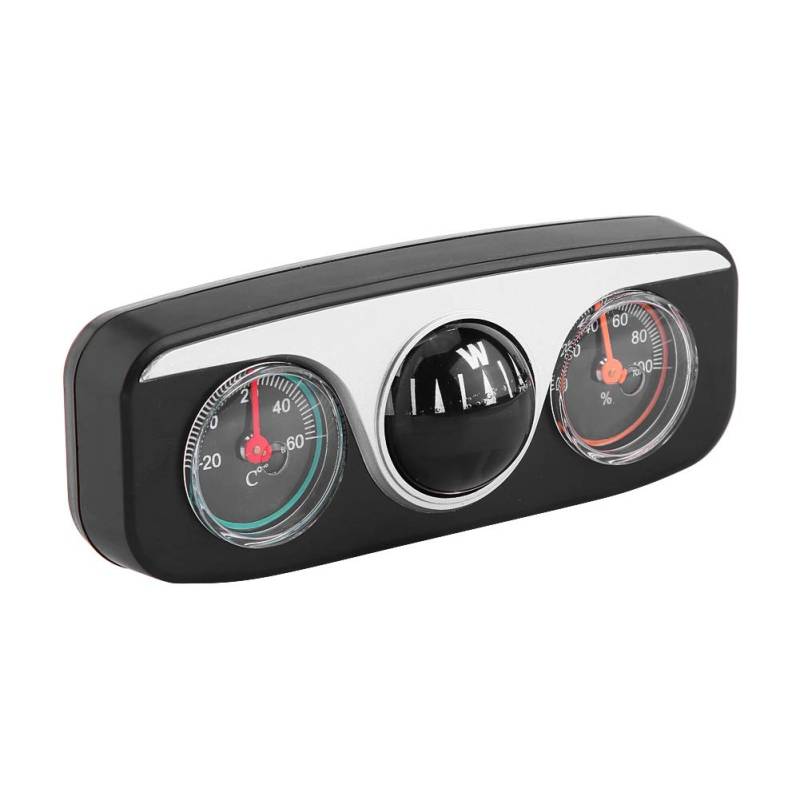 3 in 1 Auto -LKW -Armaturenbrett -Navigationskompass, Thermometer -Hygrometer, Einfach auf Dem Armaturenbrett Eingebaut, für Autos Boote Marine Trucks von ERYUE