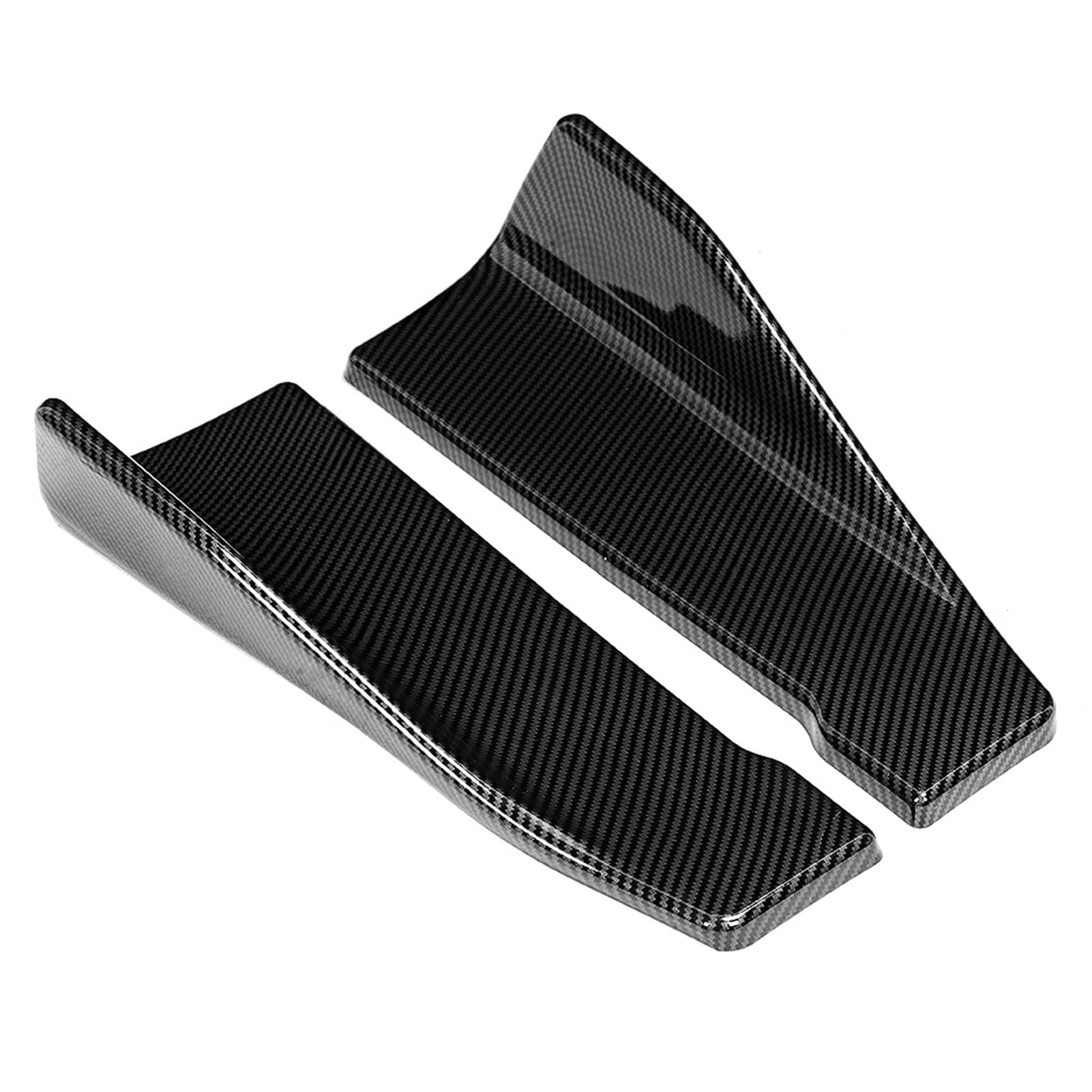 Carbonfaser-Heckspoilerlippe, 35 Cm, für Universelle Seitenschweller von Autos, Wird mit 2 Winglet-Schürzen Geliefert und Verleiht Einen Rennsport-Look von ERYUE