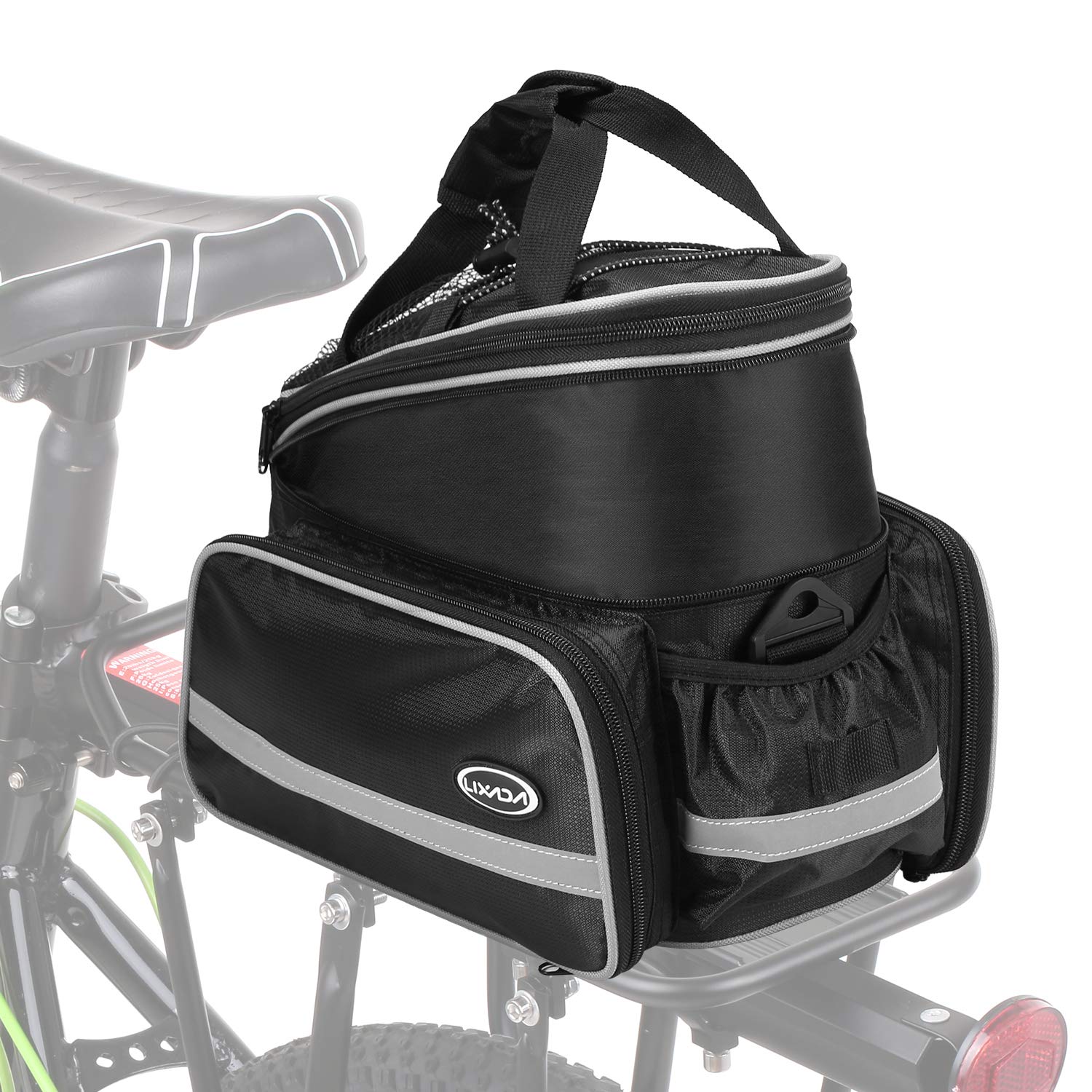 ERYUE Fahrrad-Rücksitztasche-wasserdichte Fahrrad-Rücksitztasche Fahrrad-Kofferraumtasche Fahrrad-Packtasche Umhängetasche mit Regenschutz von ERYUE