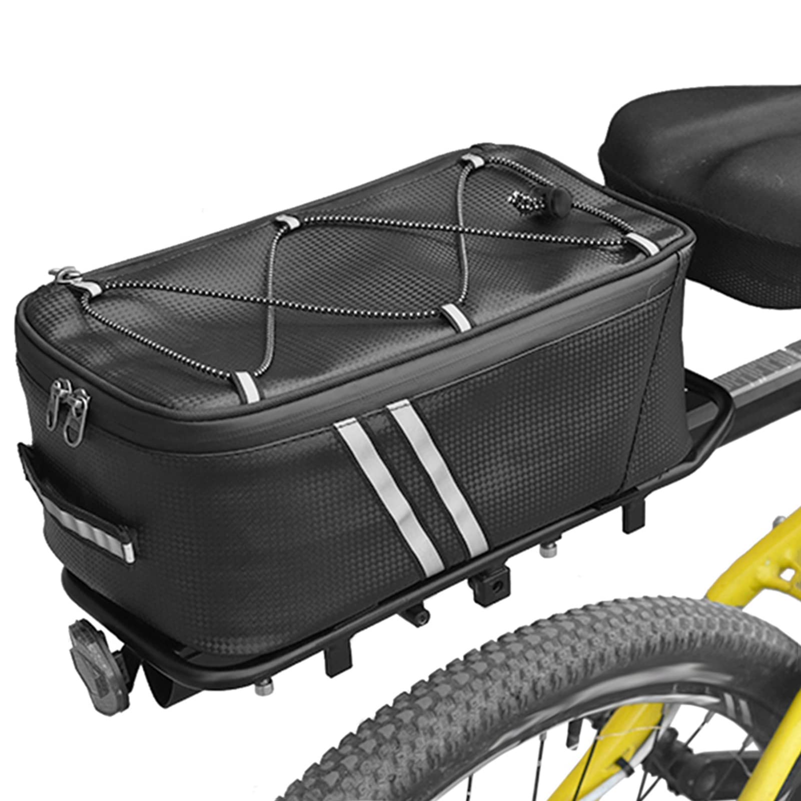 ERYUE Fahrradträger Tasche-Fahrrad-Kofferraumtasche, 7 l, Fahrrad-Hecktasche, Wasserabweisende Fahrradträgertasche mit wasserdichter Regenhülle von ERYUE