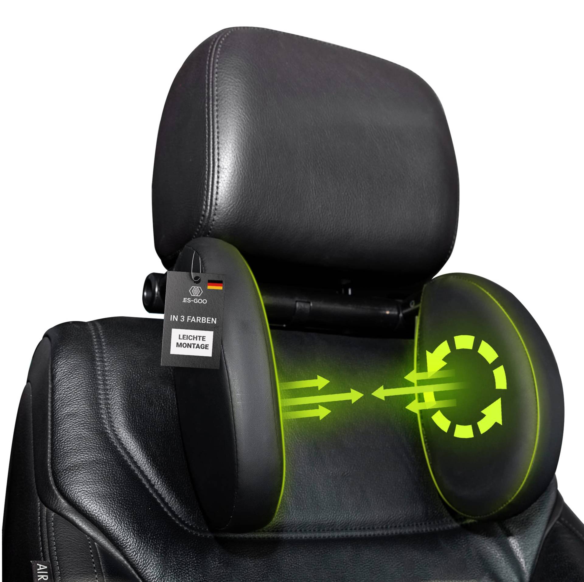 .ES-GOO Auto Kopfstütze für Kinder und Erwachsene Komfort | Keine Werkezeuge nötig | Stilvoll Ideale Nackenstütze- Reisen im Auto Nackenkissen Auto .ES-GOO Auto Kopfstütze für Kinder und Erwachsene Komfort | Keine Werkezeuge nötig | Stilvoll Ideale Nackenstütze- Reisen im Auto Nackenkissen Auto von .ES-GOO