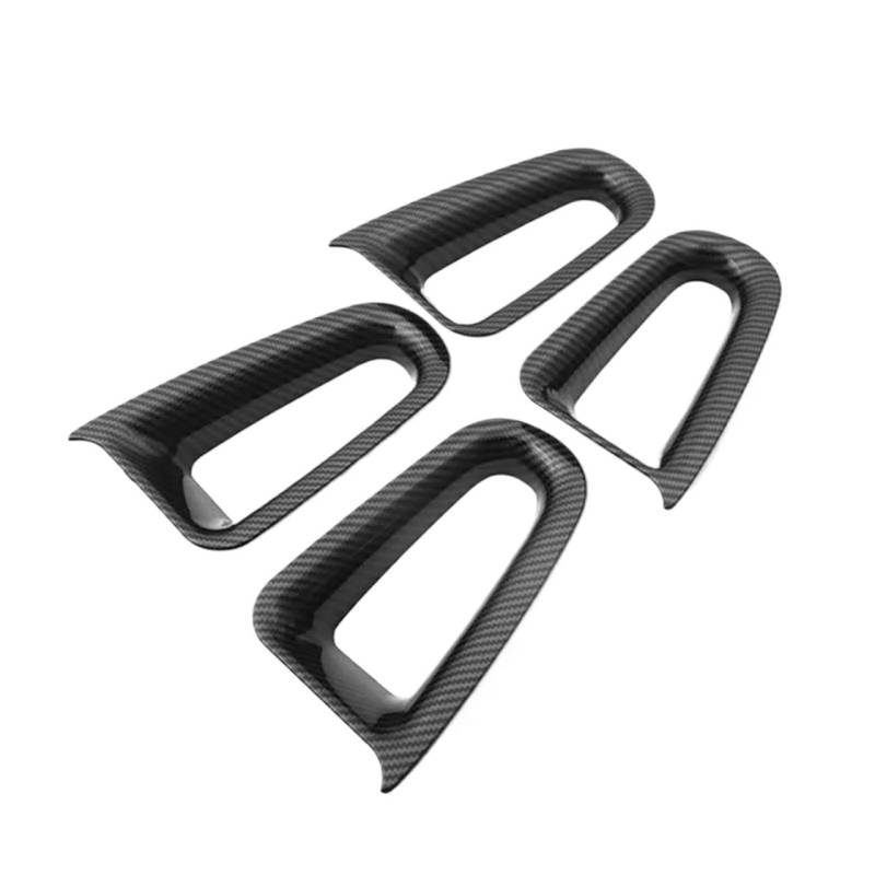 Auto Innenraum Für Benz W177 C118 Für CLA EINE Klasse 2019 2020 2021 Innen Armlehne Türgriff Abdeckung Trim Carbon Faser Farbe Türklinke Rahmen Dekoration Auto Interieur (Farbe : 1) von ESPYN