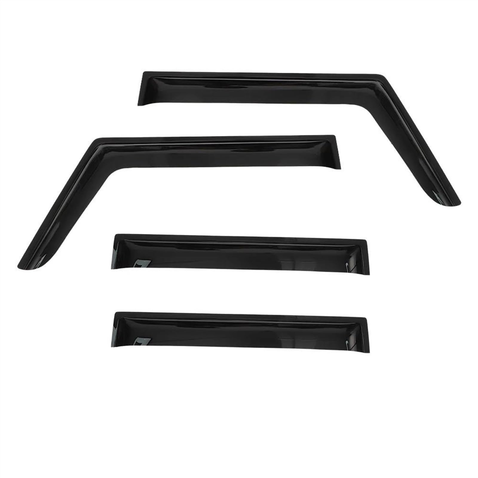Auto Wetter Schild Fenster Visier Regen Für Jeep Für Wrangler JL 2018 2019 2020 2021 2022 Sonnenblende Wind Regen Schild Deflektor Auto Polarisierte Sonnenblende(for 4 Door) von ESPYN