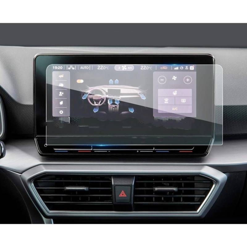 Displayschutzfolie Für Sitz Für Leon Für MK4 2020 Auto 10 Zoll Auto GPS Navigation Anti-srfatch Zubehör Gehärtetem Glas Bildschirm Schutz Film Navigationsschutzfolie von ESPYN