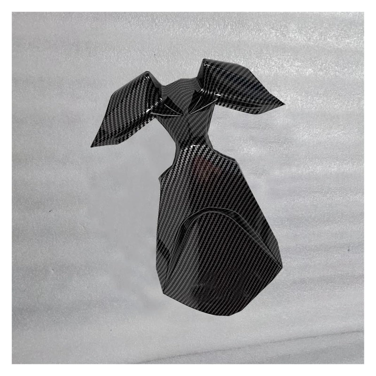 ESPYN Motorrad Winglet Motorrad Obere Front Nase Verkleidung Scheinwerfer Abdeckung Gugel Kopf Panel Für Kawasaki Für Ninja 650 R 2020-2024 ER6F Verkleidung(Kohlenstoff-Look) von ESPYN