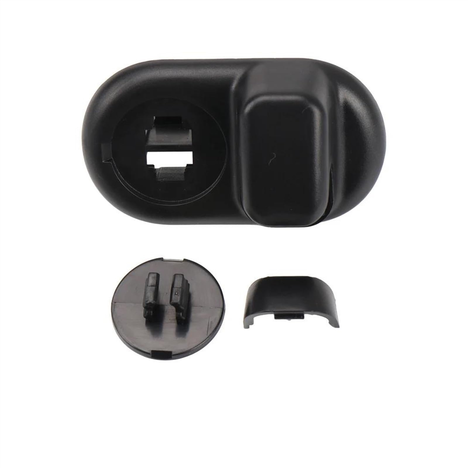 Für Mini F55 F56 F60 2014-2019 2020 2021 2022 Vorne Hinten Dach Seite Sonnenblende Feste Clip Schnalle Retainer Haken Halterung Auto Polarisierte Sonnenblende(Black Front) von ESPYN