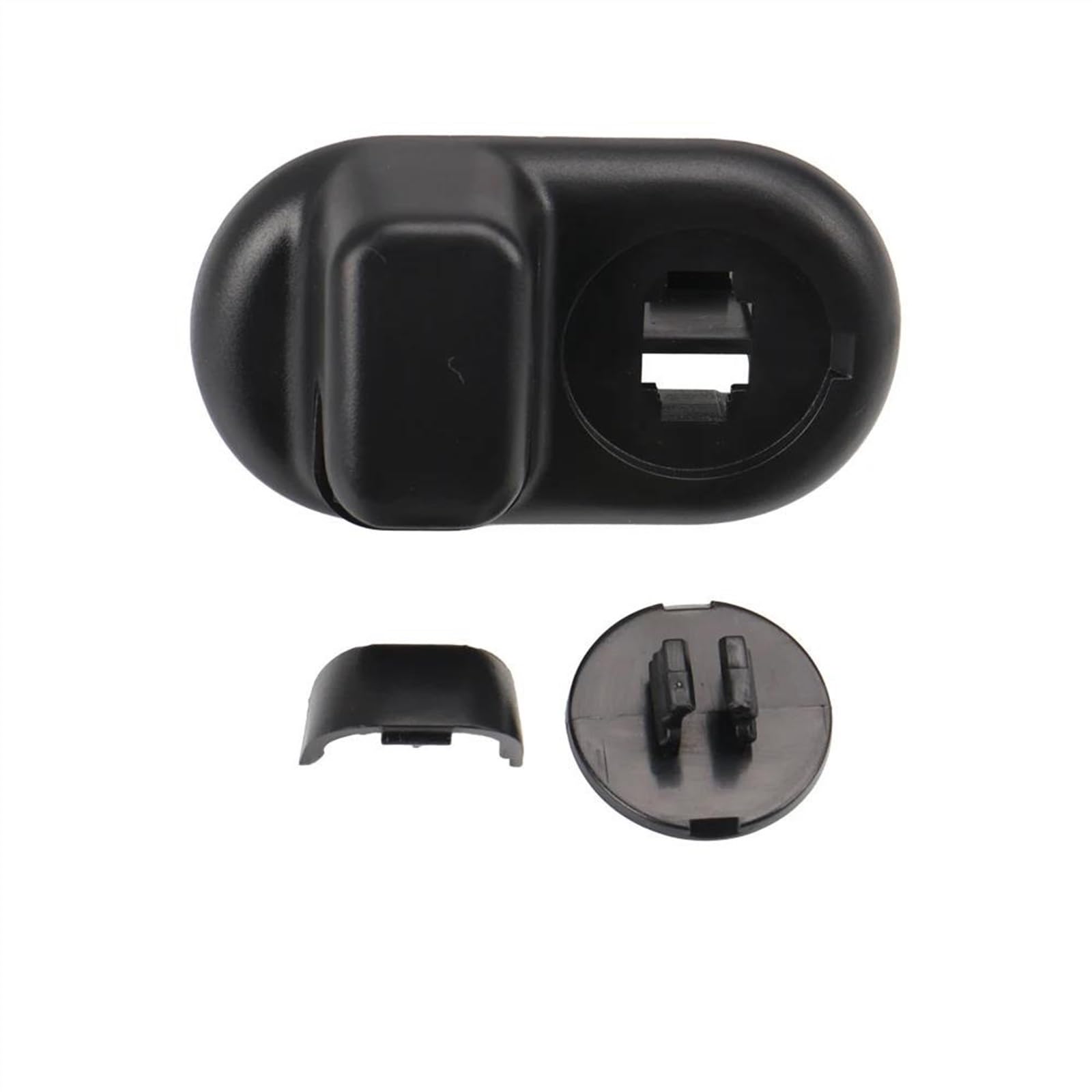 Für Mini F55 F56 F60 2014-2019 2020 2021 2022 Vorne Hinten Dach Seite Sonnenblende Feste Clip Schnalle Retainer Haken Halterung Auto Polarisierte Sonnenblende(Black Rear) von ESPYN