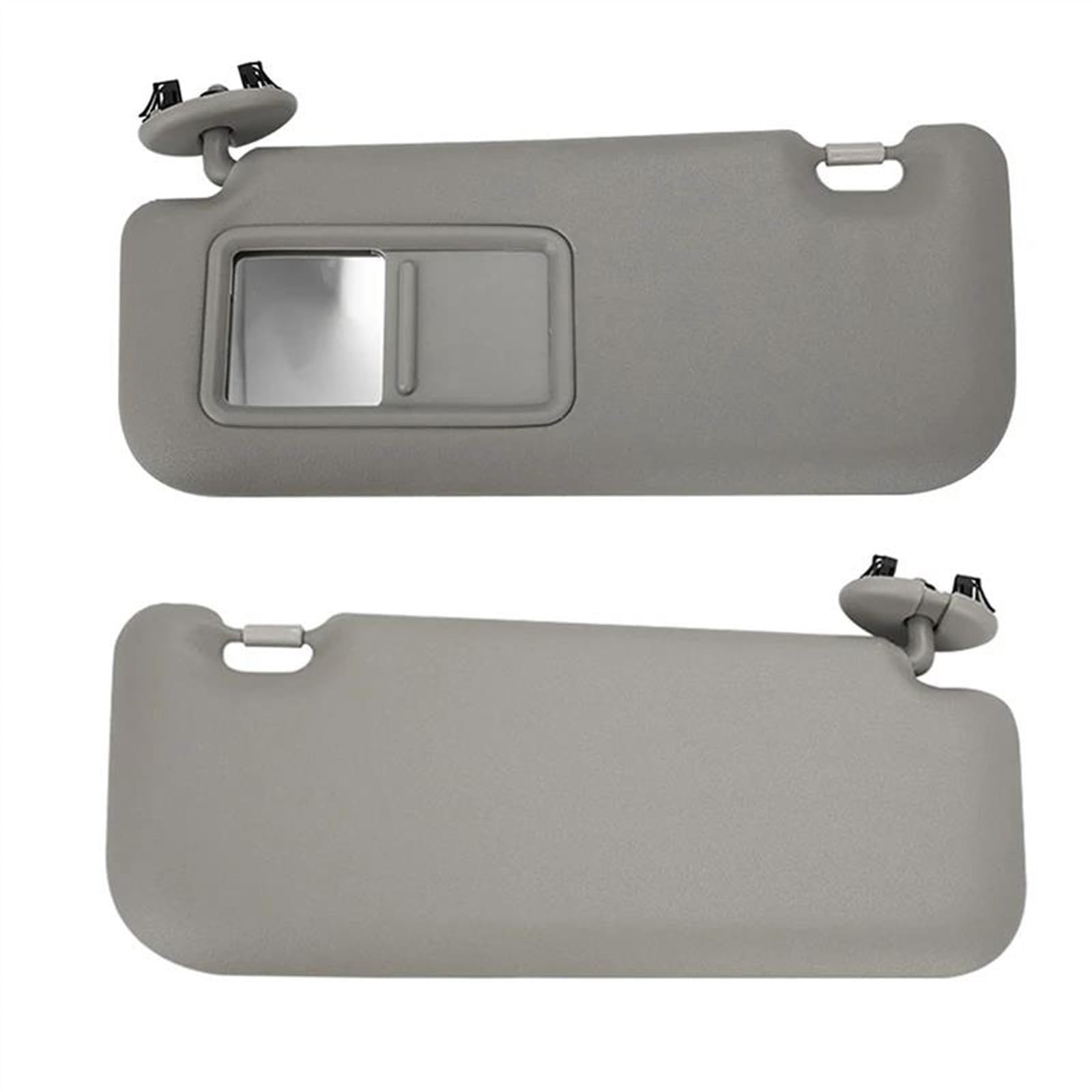 Für Toyota Für Auris Für Corolla 2010 2011 2012 2013 Autoinnenraum-Sonnenblende Mit Spiegel Grau Beige Sonnenschutz Auto Polarisierte Sonnenblende(Grey 1 Set) von ESPYN