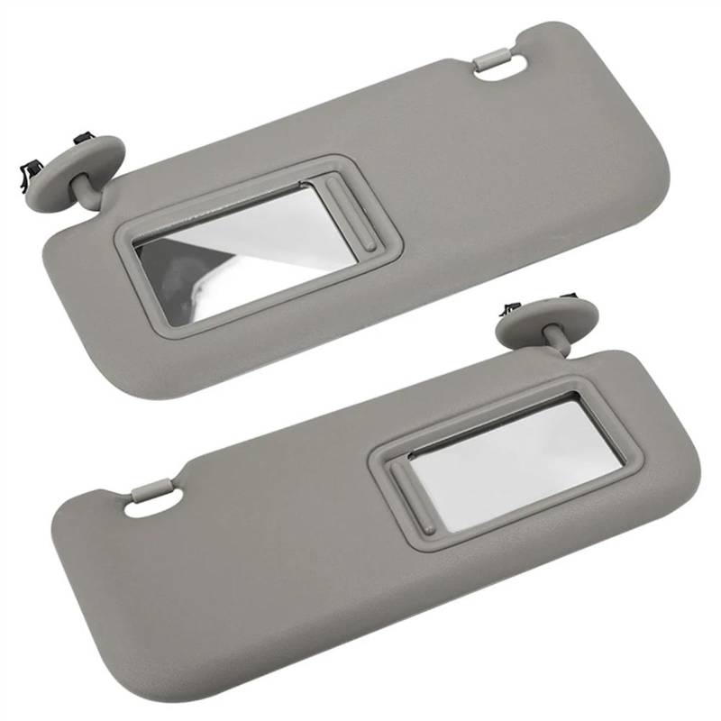 Für Toyota Für Auris Für Corolla 2010 2011 2012 2013 Autoinnenraum-Sonnenblende Mit Spiegel-Sonnenblende Sonnenschutz Auto Polarisierte Sonnenblende(Grey 1 Pair) von ESPYN