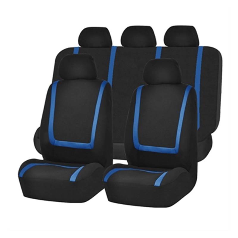 Autositzbezüge AUTOZUBEHÖR HECKKATE Trim Rail Guard Protector HINTERE Abdeckung FÜR Ford FÜR Ranger 2012-2021 FÜR WILDTRAK XS XL PX PX2 PX3 FÜR XLT T6 T7 T8 Sitzbezüge Auto (Farbe : 9pcs Set Blue) von ESSUE