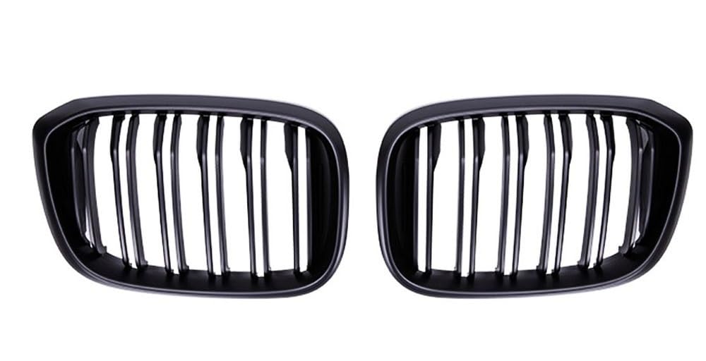 Kühlergrill Gitter Auto 1 Paar Auto-Fronthaube Nierengitter glänzend schwarz für X3 X4 G01 G02 G08 2018 2019 2020 2021 Autozubehör Kühlergrill Auto Nieren von ESyem