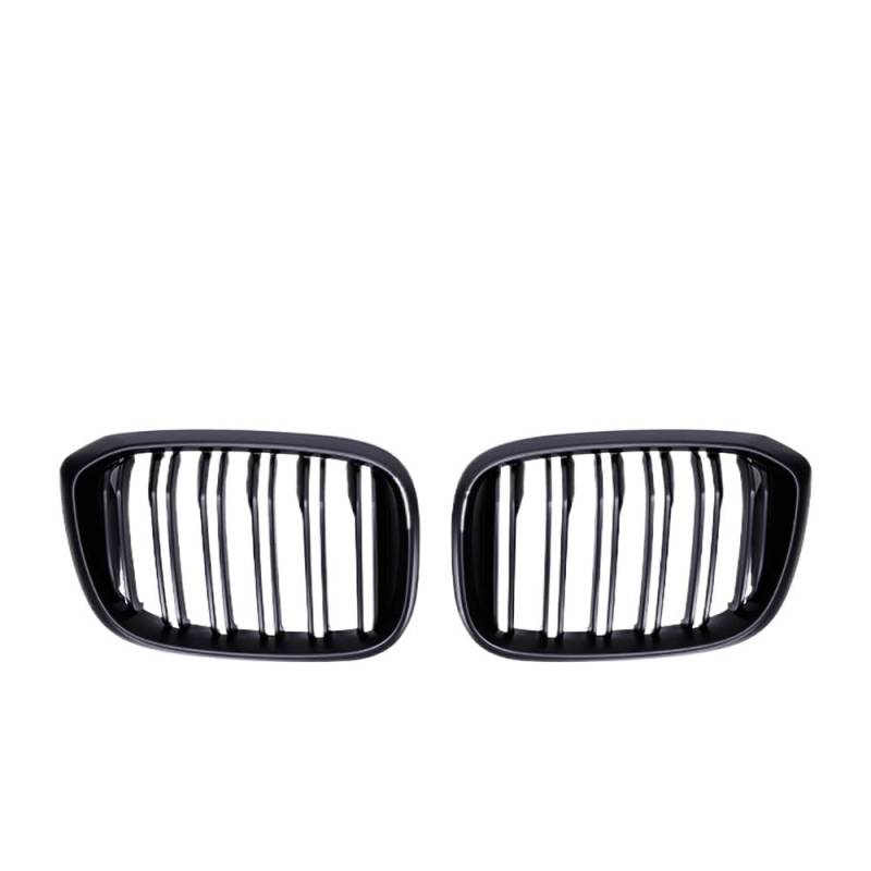 Kühlergrill Gitter Auto 1 Paar Auto-Fronthauben-Nierengrill glänzend schwarz für x 3 x 4 G01 G02 G08 2018–2021 Doppellamellen-Grills Kühlergrill Auto Nieren von ESyem