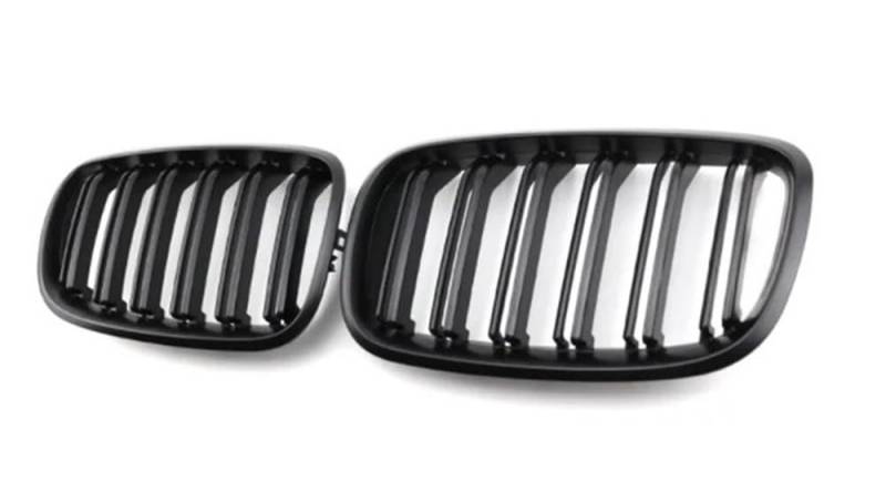 Kühlergrill Gitter Auto 1 Paar Frontgrills für X5/X6 E70 E71 2008 2009 2010 2011 2012 2013 2014 Nierengrill Frontstoßstangengitter Kühlergrill Auto Nieren von ESyem