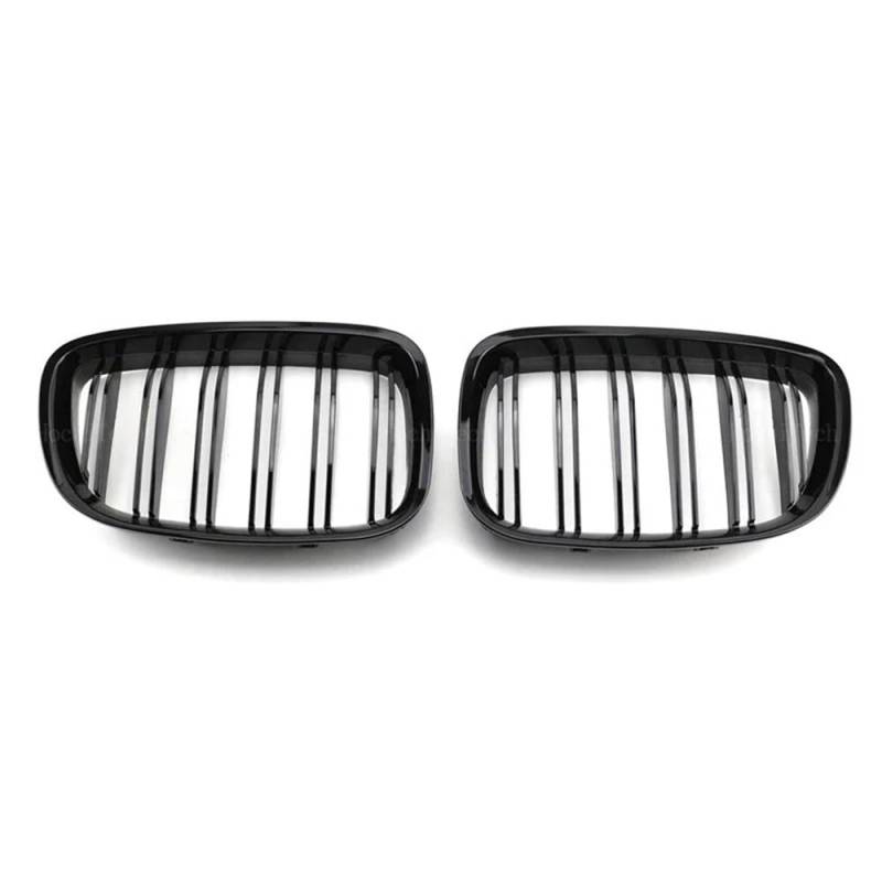 Kühlergrill Gitter Auto 1 Paar glänzend Schwarze Auto-Frontstoßstange Nierengrill für 5er GT F07 2010–2015, Auto-Styling-Zubehör Kühlergrill Auto Nieren von ESyem