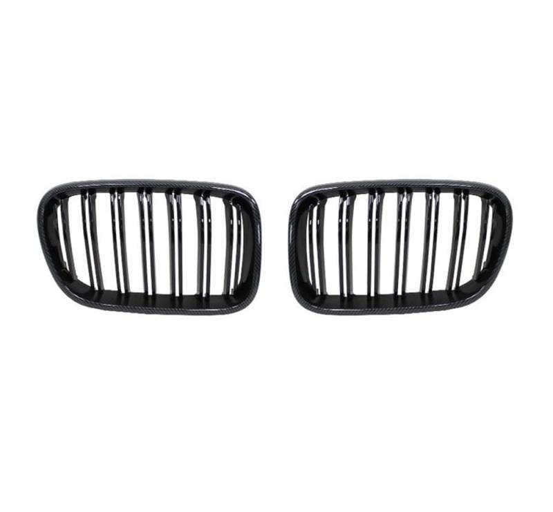 Kühlergrill Gitter Auto 1 Paar vordere Nierengitter, mattglänzend schwarz, für X3 F25 2010 2011 2012 2013, Ersatz-Autoscooter-Styling Kühlergrill Auto Nieren von ESyem