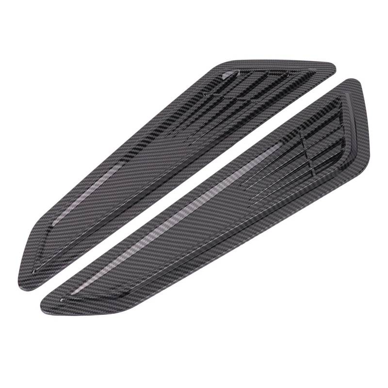 Kühlergrill Gitter Auto 2 Stück Universal Hood Vent Cover Front Air Intake Grille Inlet Autozubehör Motorhaubenentlüftungsabdeckungen Kühlergrill Auto Nieren von ESyem