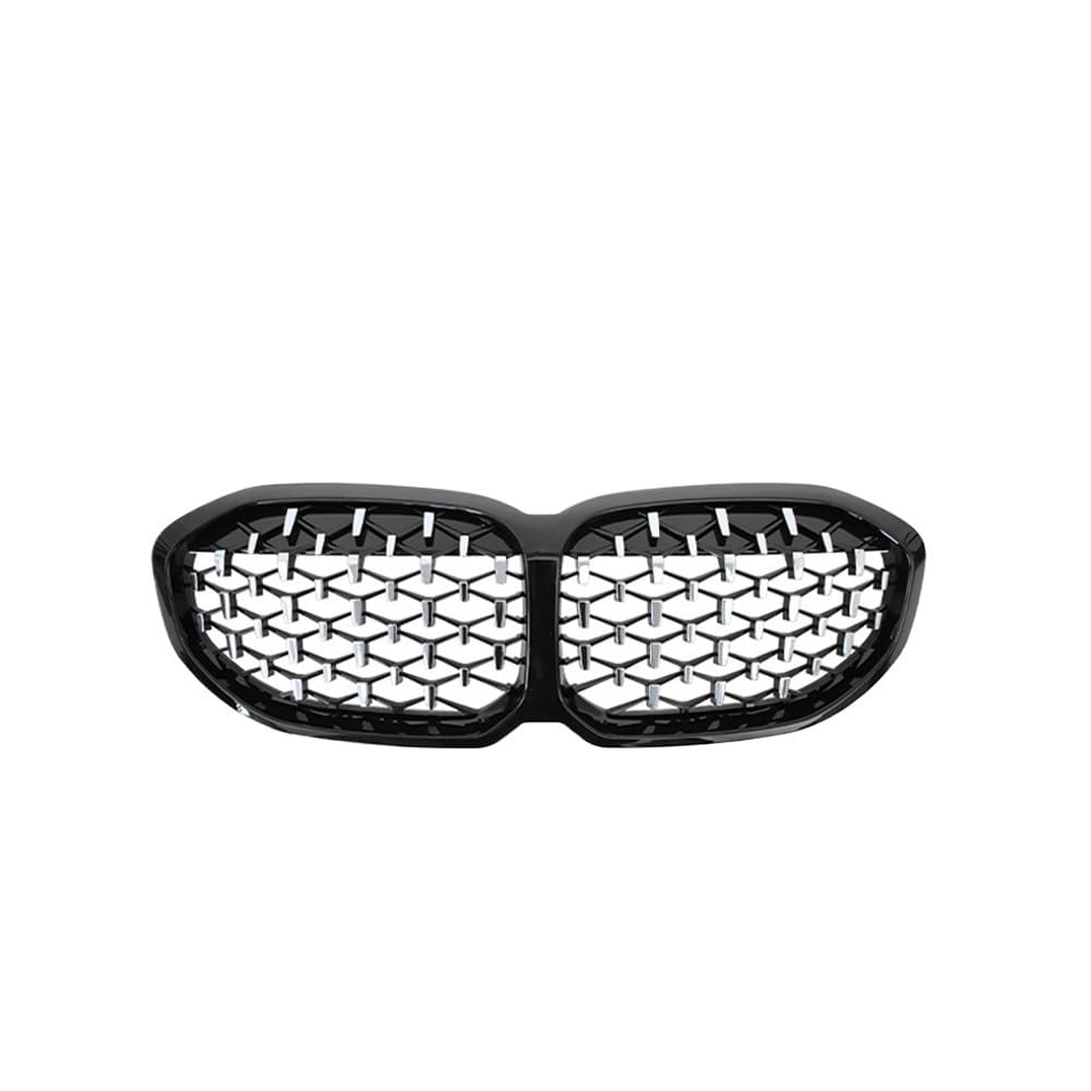 Kühlergrill Gitter Auto 2-teiliger vorderer Diamant-Nierengrill im Meteor-Stil für 1er F40 2020-IN Ersatzteil Kühlergrill Auto Nieren von ESyem