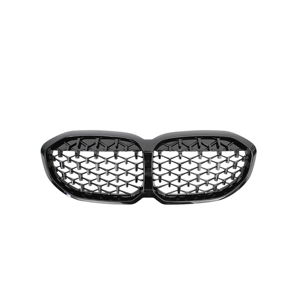 Kühlergrill Gitter Auto 2-teiliger vorderer Diamant-Nierengrill im Meteor-Stil für 1er F40 2020-IN Ersatzteil Kühlergrill Auto Nieren von ESyem