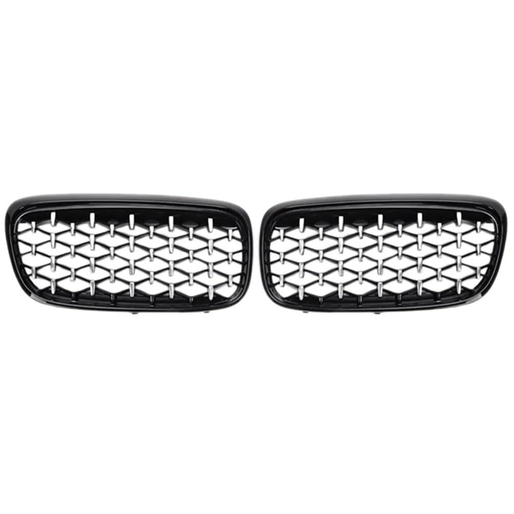 Kühlergrill Gitter Auto 2X vorderes Nieren-Stoßstangengitter-Netzdiamant für F45 F46 Active Tourer 2014-2018 Kühlergrill Auto Nieren von ESyem