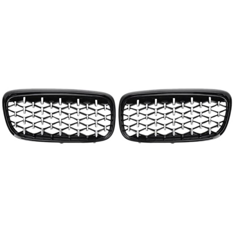 Kühlergrill Gitter Auto 2X vorderes Nieren-Stoßstangengitter-Netzdiamant für F45 F46 Active Tourer 2014-2018 Kühlergrill Auto Nieren von ESyem